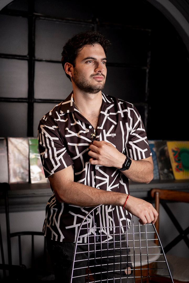 Camisa corta estampada FOR2940