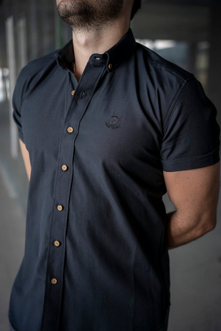 Camisa corta negra FOR2966